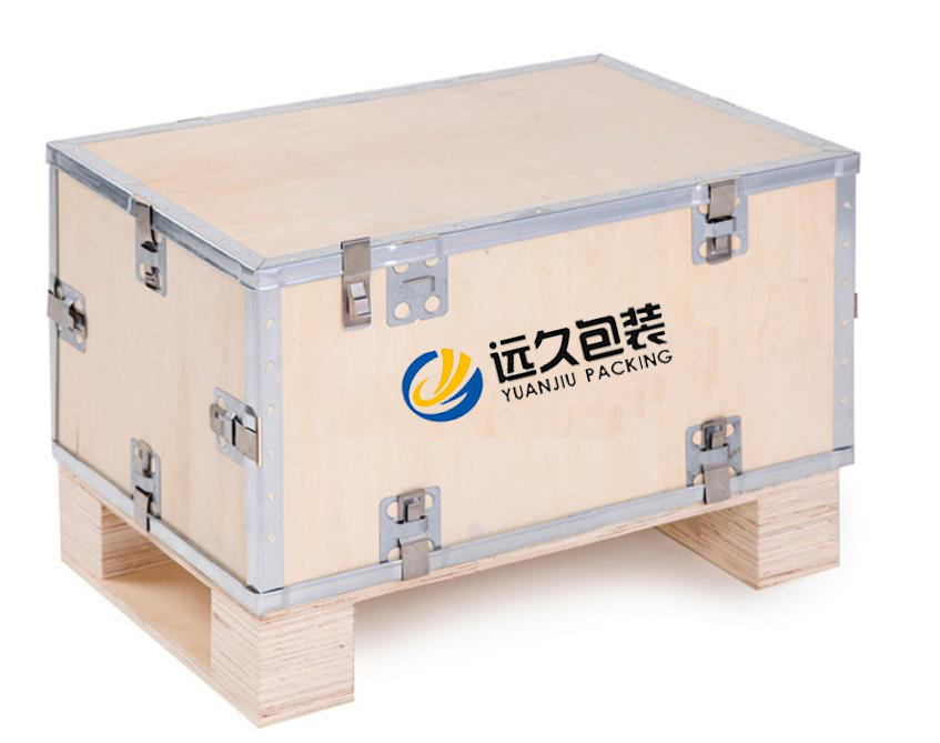 组合式出口免熏蒸钢带木箱 钢带木箱